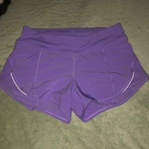 Light purple lululemon shorts size 8